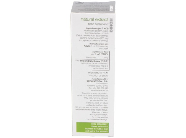 Extracto Abedul Xxi 50 Ml Soria Natural
