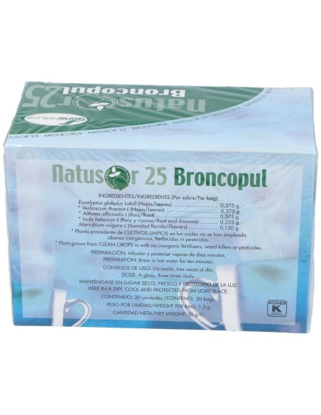 Soria Natural Natusor 25 - Broncopul 20 Filtros