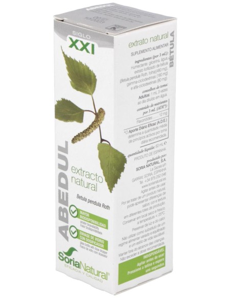 Extracto Abedul Xxi 50 Ml Soria Natural