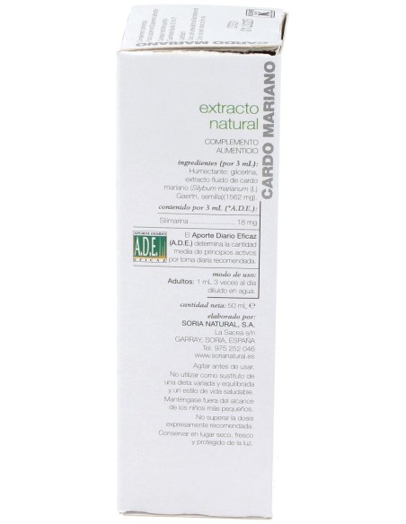 Soria Natural Cardo Mariano Extracto 50Ml