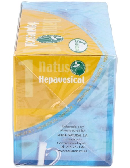 Soria Natural Natusor 01 - Hepavesical 20 Filtros