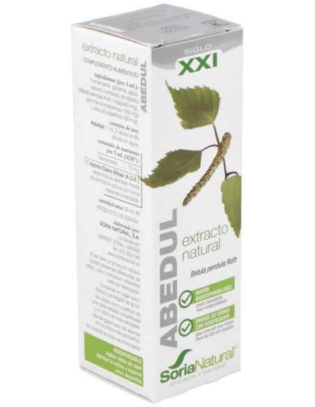 Extracto Abedul Xxi 50 Ml Soria Natural
