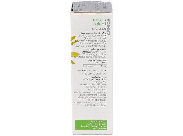 Extracto Arnica Xxi 50 Ml Soria Natural