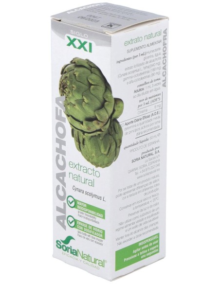 Alcachofa Extracto Natural Xxi 50 Ml