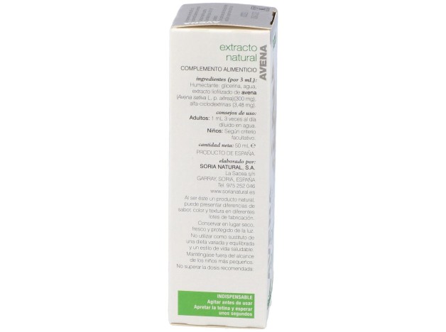 Soria Natural Ext. Avena Glicerinado Xxl 50Ml