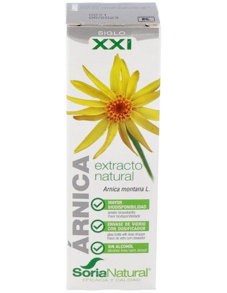 Extracto Arnica Xxi 50 Ml Soria Natural