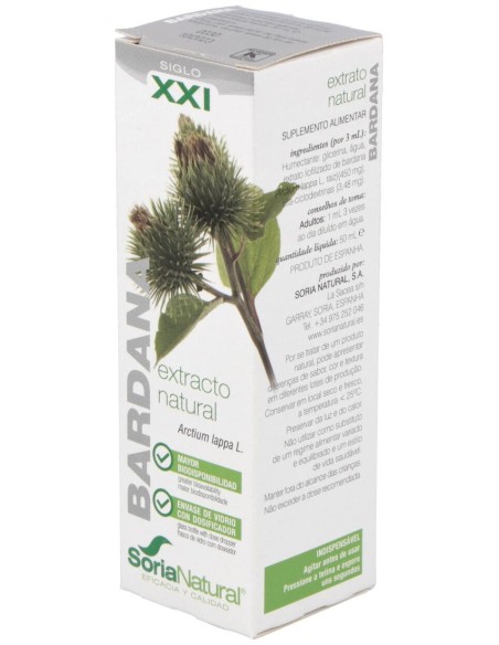 Soria Natural Ext. Bardana Glicerinado Xxl 50Ml