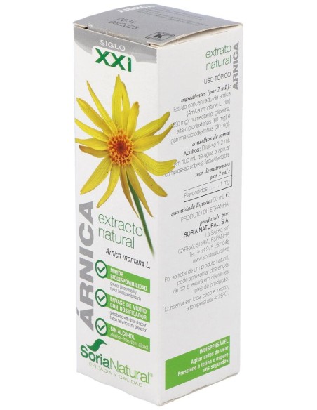 Extracto Arnica Xxi 50 Ml Soria Natural