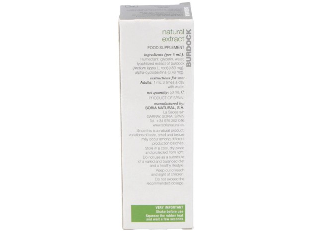 Soria Natural Ext. Bardana Glicerinado Xxl 50Ml