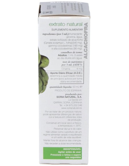 Alcachofa Extracto Natural Xxi 50 Ml