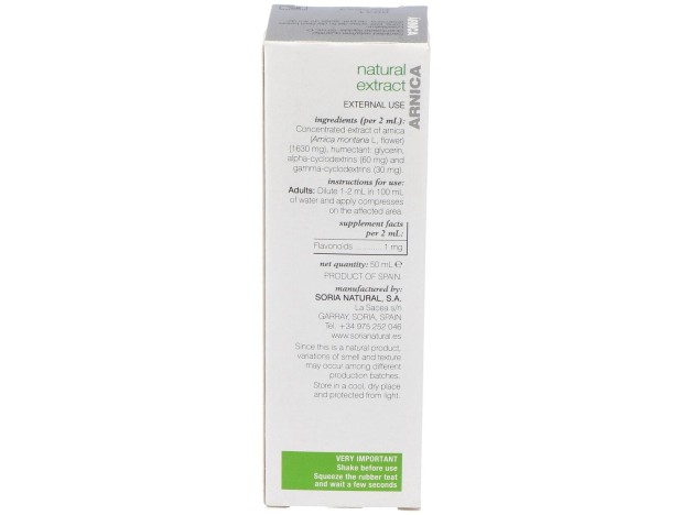 Extracto Arnica Xxi 50 Ml Soria Natural