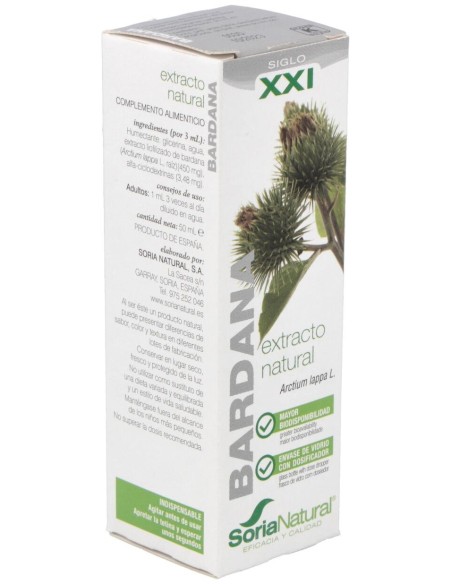 Soria Natural Ext. Bardana Glicerinado Xxl 50Ml