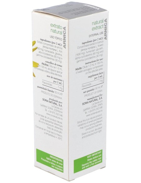 Extracto Arnica Xxi 50 Ml Soria Natural