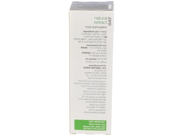 Soria Natural Ext. Avena Glicerinado Xxl 50Ml