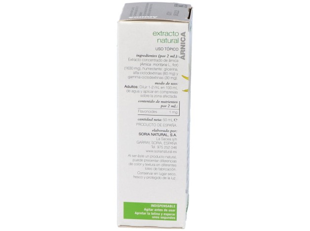 Extracto Arnica Xxi 50 Ml Soria Natural