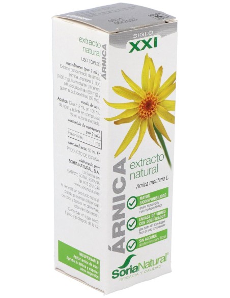 Extracto Arnica Xxi 50 Ml Soria Natural