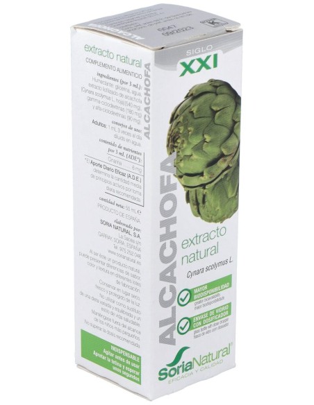 Alcachofa Extracto Natural Xxi 50 Ml