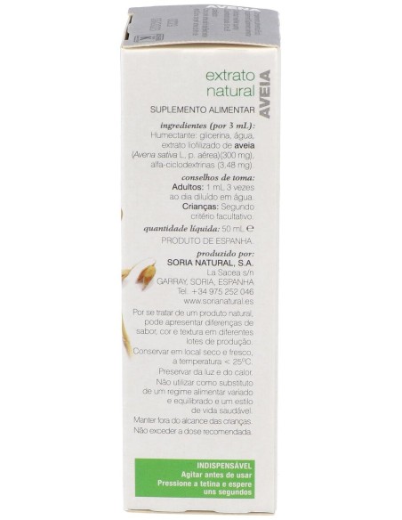 Soria Natural Ext. Avena Glicerinado Xxl 50Ml