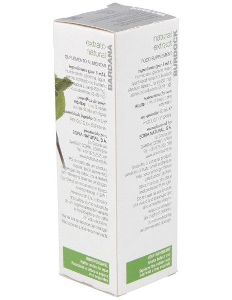 Soria Natural Ext. Bardana Glicerinado Xxl 50Ml