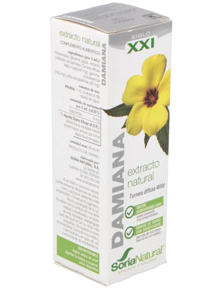 Extracto Damiana Xxi 50 Ml Soria Natural