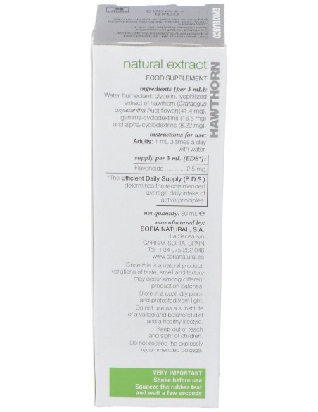 Soria Natural Espino Blanco Extracto 50Ml