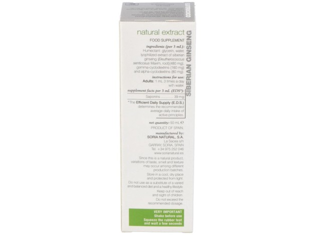 Soria Natural Eleuterococo Extracto 50Ml