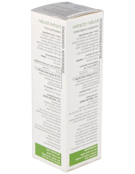 Soria Natural Eleuterococo Extracto 50Ml