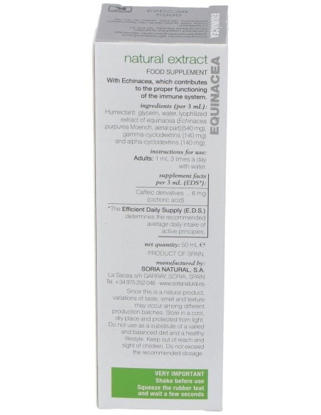 Soria Natural Equinácea Extracto 50Ml