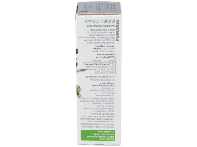 Soria Natural Fumaria Extracto 50Ml