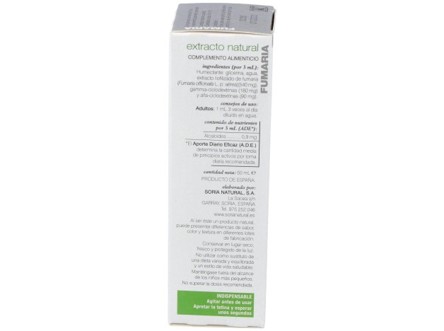 Soria Natural Fumaria Extracto 50Ml