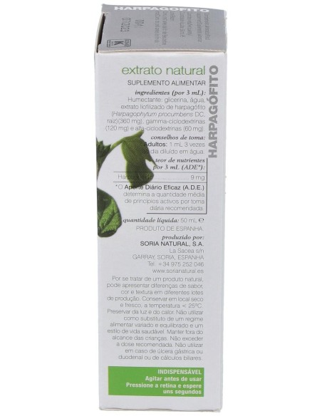 Extracto Harpagofito Xxi 50 Ml Soria N