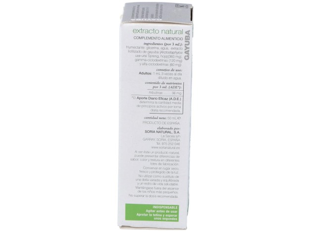 Soria Natural Gayuba Extracto 50Ml