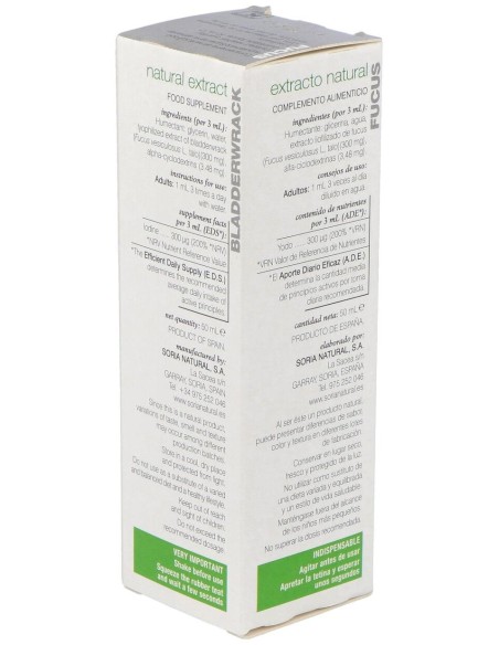 Soria Natural Ext. Fucus Xxl 50Ml