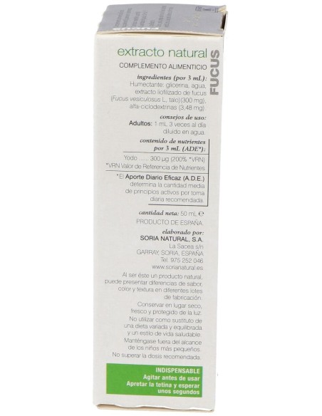 Soria Natural Ext. Fucus Xxl 50Ml