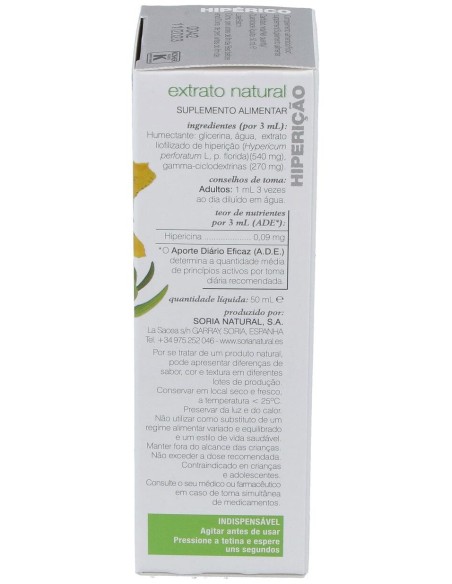Soria Natural Hipérico Extracto 50Ml