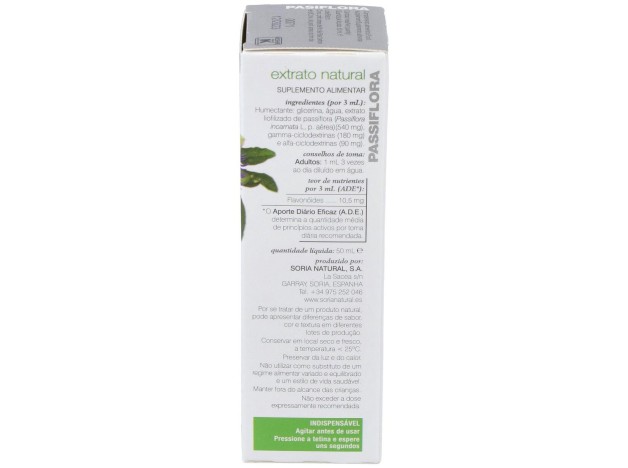 Soria Natural Pasiflora Extracto 50Ml