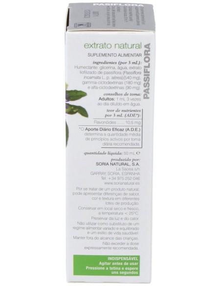 Soria Natural Pasiflora Extracto 50Ml