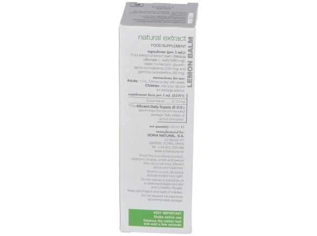 Extracto Melisa Xxl 50 Ml Soria Natural