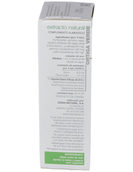 Soria Natural Ortiga Verde Extracto 50Ml