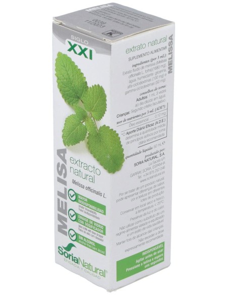 Extracto Melisa Xxl 50 Ml Soria Natural