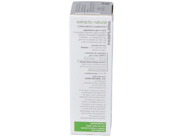Soria Natural Pasiflora Extracto 50Ml