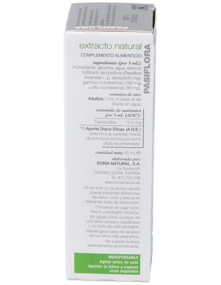 Soria Natural Pasiflora Extracto 50Ml