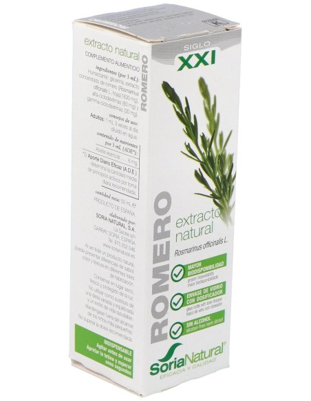Extracto Romero 50Ml Xxi Soria Natural