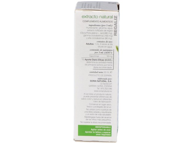 Extracto Regaliz Xxi 50 Ml Soria Natural