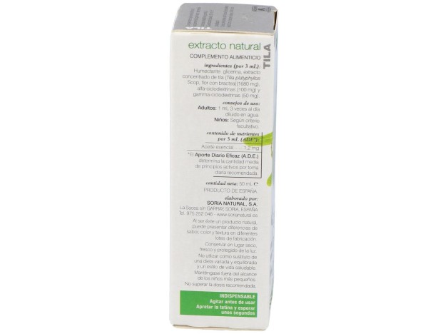 Extracto Tila Xxi 50 Ml Soria Natural
