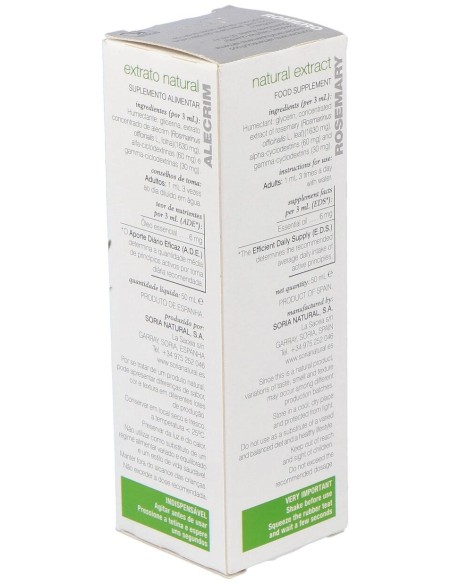 Extracto Romero 50Ml Xxi Soria Natural