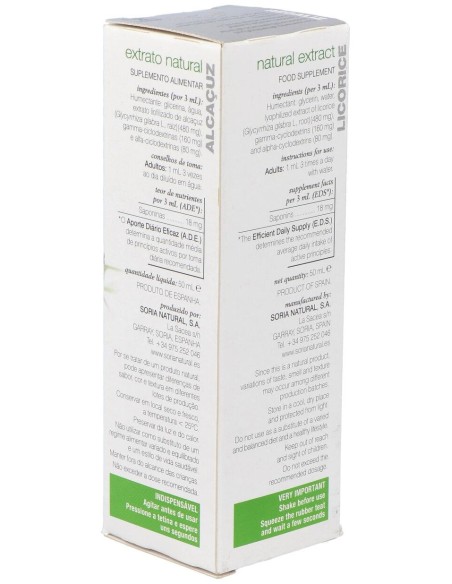 Extracto Regaliz Xxi 50 Ml Soria Natural