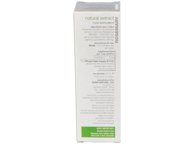 Extracto Romero 50Ml Xxi Soria Natural