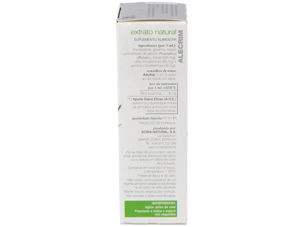 Extracto Romero 50Ml Xxi Soria Natural