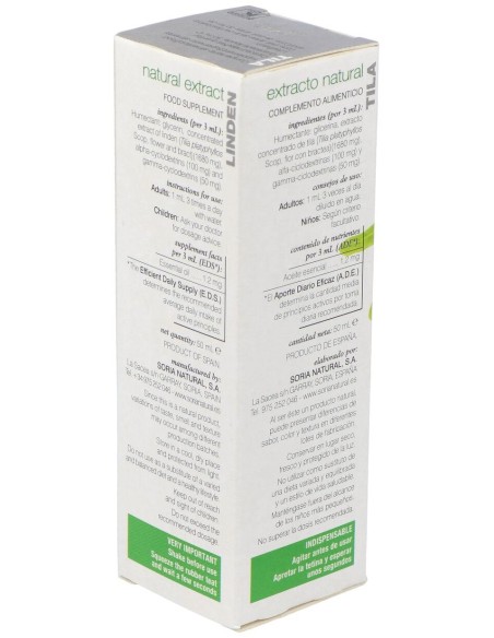 Extracto Tila Xxi 50 Ml Soria Natural